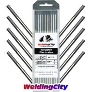 WeldingCity 10-pcs Premium TIG Welding Tungsten Electrode Rod 2.0% Ceriated (GrayAWS: EWCe20) Assorted Diameter 116 (5-pcs) and 332 (5-pcs)