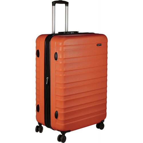  AmazonBasics Hardside Spinner, Carry-On, Expandable Suitcase Luggage with Wheels, 30 Inch, Orange