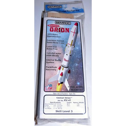  Build model Semroc Flying Model Rocket Kit Orion KV-41