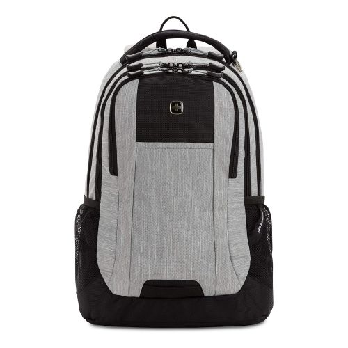  SwissGear 5505 Laptop Backpack. Vintage-Inspired Everyday Doctor Bag Backpack (18”, Light Gray Heather/Black with TSA Lock - Colors May Vary).