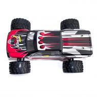 ALEKO RCC66969RED 4WD 2.4 Ghz Off Road Electric Power High Speed Monster Truck, Red 1/12 Scale