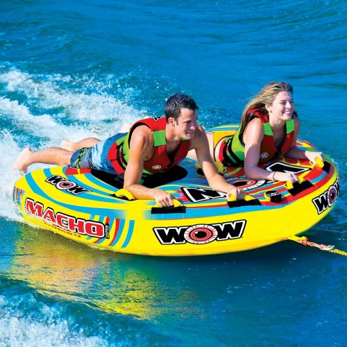  [아마존베스트]WOW Sports WOW World of Watersports, Macho Towable Tube, Multiple Riding Positions