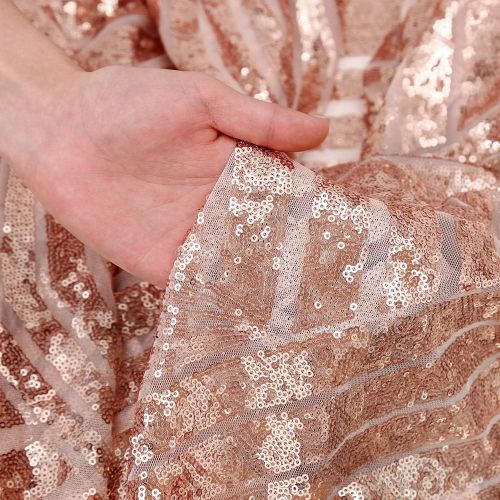  QueenDream Diamond Sparkly Fabric Glitter Table Overlays Sequin Fabric Tablecloth Fabric Backdrop Curtain Sparkle Sequin Linens