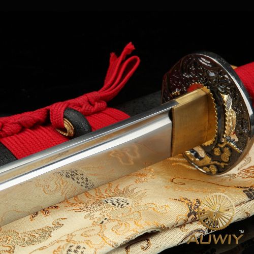  Ten Auwiy Ninja Sword, Handmade Japanese Sword Samurai Katana 1060 High Carbon Steel