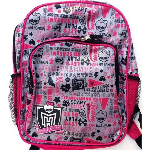  MH Monster High School Spirit 16 Backpack Book Bag