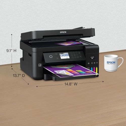 엡손 Epson WorkForce ET-3750 EcoTank Wireless Color All-in-One Supertank Printer with Scanner, Copier and Ethernet
