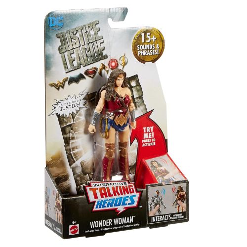  DC Comics DC Justice League Talking Heroes Wonder Woman Figure, 6
