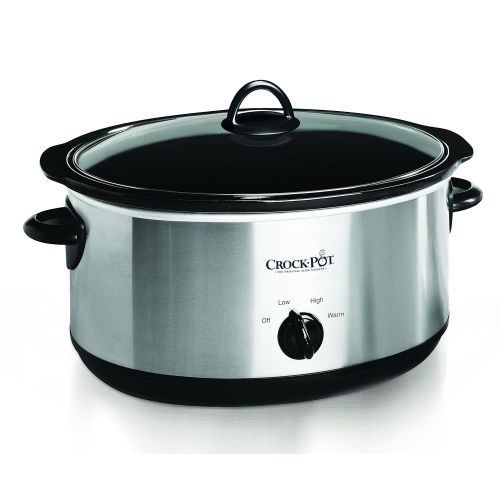 크록팟 Crock-Pot Crock-pot Oval Manual Slow Cooker, 8 quart, Stainless Steel (SCV800-S)