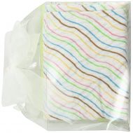 Stephan Baby Cotton Muslin Swaddle Blankets Gift Set, Solid Green and Pastel Stripes, 2 Piece (Discontinued by Manufacturer)