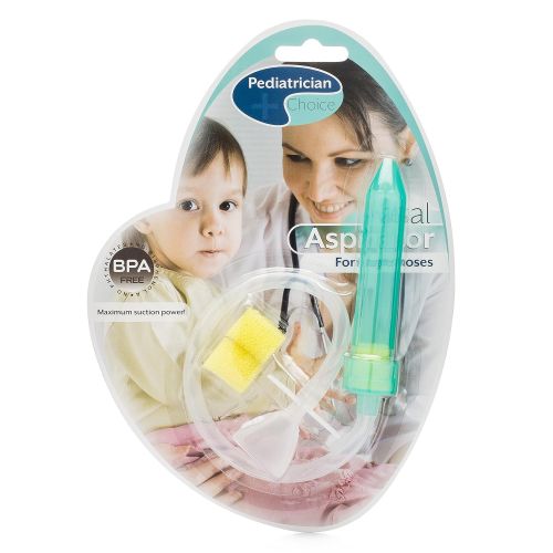 BESTEK Pediatrician Choice Baby Nasal Mucus Aspirator | Recommended by Doctors | FDA-Registered | Gently Relieves Nasal Congestion | No Bulbs