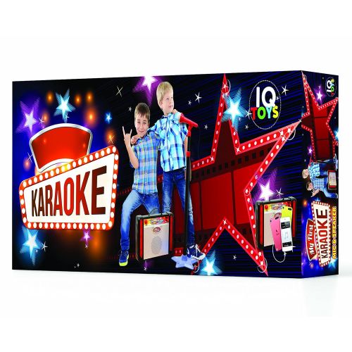  IQ Toys My first real look KARAOKE MACHINE with Mic adjustable up to 42 inches, Connects to all I pod, CD & MP3 players