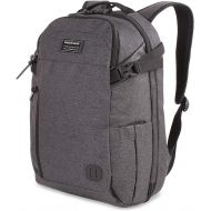SWISSGEAR Getaway Weekend Padded Premium Hybrid Laptop Backpack | Travel, Work, School | Mens and Womens - Heather Gray
