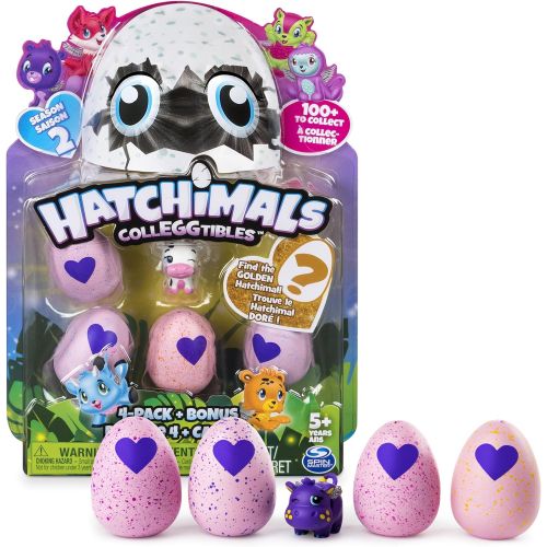  [아마존베스트]Hatchimals CollEGGtibles Season 2 - 4-Pack + Bonus (Styles & Colors May Vary)