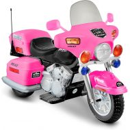 National Products Limited National Products 12V Police Motorcycle - Pink