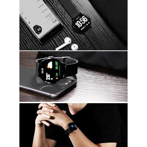  Winnes Fitness Tracker, Couple Watch Smart Watch Waterproof Multi Exercise Mode Sports Bracelet with Heart Rate&Blood Pressure&Sleep Monitor Compatible iOS&Android,Pefect Gift