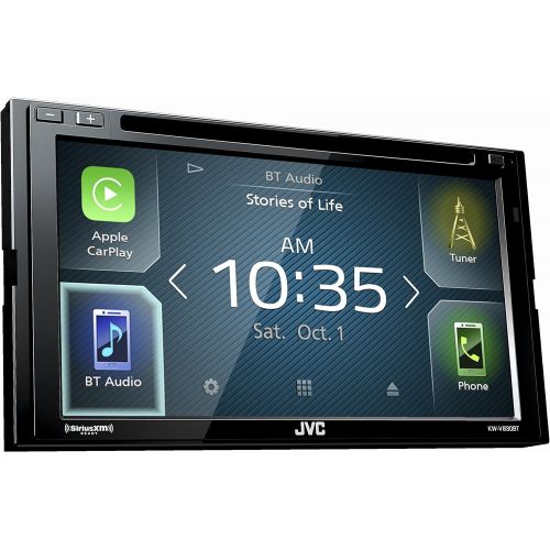  JVC KW-V830BT compatible with Android Auto  Apple CarPlay CDDVD Stereo with SiriusXM Tuner