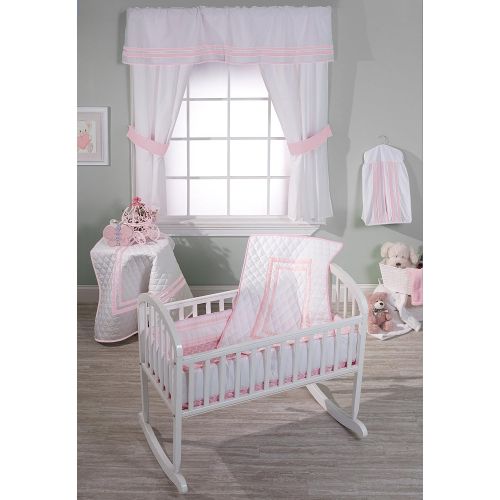  BabyDoll Bedding Baby Doll Bedding Soho Cradle Bedding Set with 100% cotton trellis design sheet, Navy