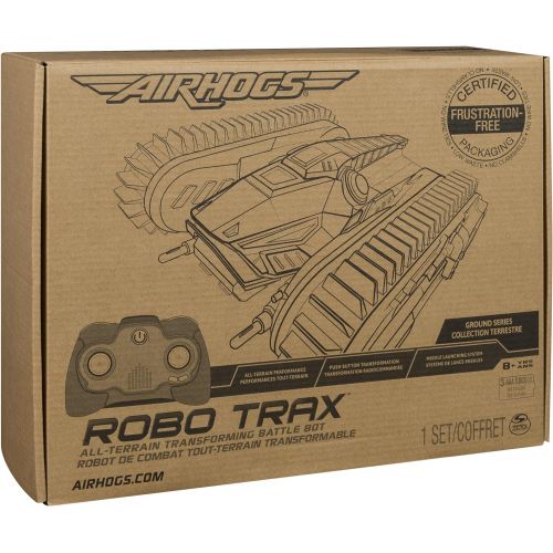 에어혹스 Air Hogs Robo Trax All-Terrain RC Tank with Robot Transformation, Frustration Free Packaging