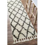 NuLOOM nuLOOM Venice Collection 100-Percent Wool Area Rug, 4 x 6, Moroccan, Natural