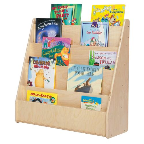 Wood Designs Contender C34330F Single Sided Book Display, Assembled