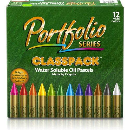  Crayola Oil Pastels Bulk, 300 Count Classpack, 12 Assorted Colors, Water Soluble