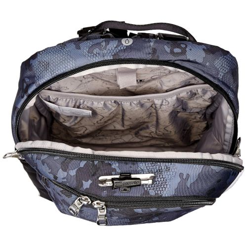  Luggage top bag Pacsafe Vibe 20 Liter Anti Theft Travel Daypack - Fits 13 inch Laptop, Lightweight - With Lockable Zippers, Grey Camo