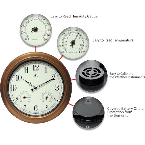  Infinity Instruments Wall Clock - The Craftsman