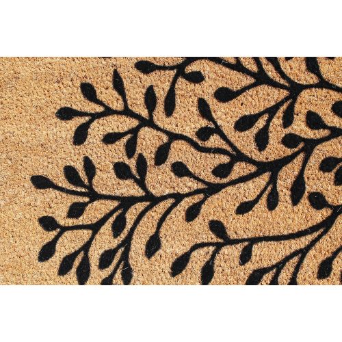  A1 Home Collections A1HC First Impression Shredding Tree FADE RESISTANT 24 in. x 39 in. Coir Flocked Door Mat