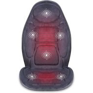 [아마존 핫딜] [아마존핫딜]Snailax SNAILAX Vibration Massage Seat Cushion with Heat 6 Vibrating Motors and 3 Therapy Heating Pad, Back Massager, Massage Chair Pad for Home Office Car use