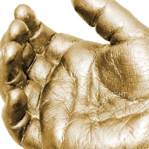  Anika-Baby Basic Baby Casting Kit Materials (3D Handprint & Footprint Casts Kit) with Metallic Silver & Gold paint by BabyRice