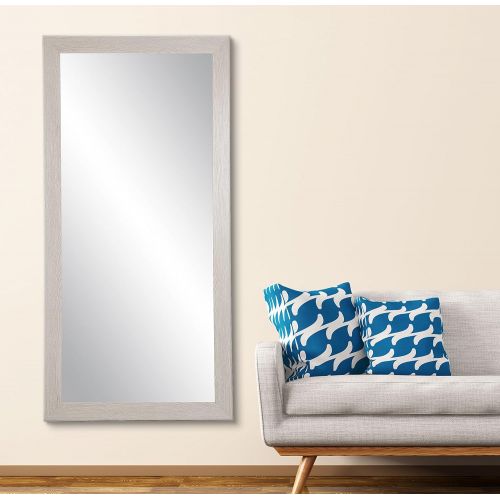  BrandtWorks, LLC AZBM077TS Floor Mirror, 32 x 66, Gray