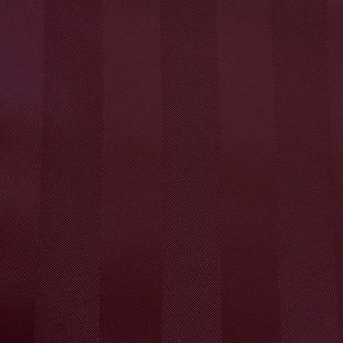  Ultimate Textile -2 Pack- Satin-Stripe 54 x 96-Inch Rectangular Tablecloth, Burgundy Red