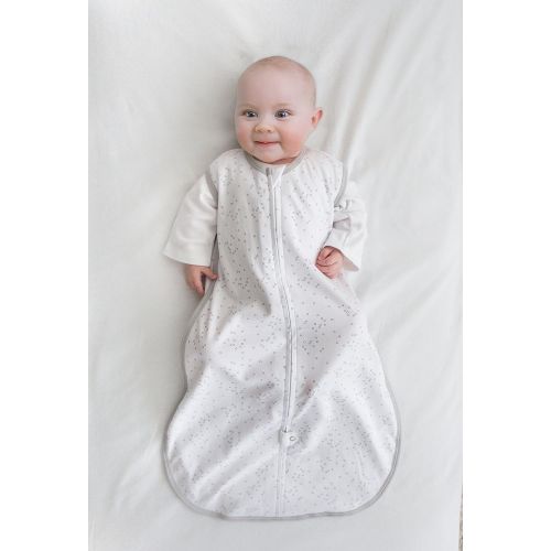  Amazing Baby Cotton Sleeping Sack with 2-Way Zipper, Confetti, Sterling, Large