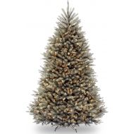 National Tree Company National Tree 7.5 Foot Dunhill Blue Fir Tree with 750 Clear Lights, Hinged (DUBH-75LO)