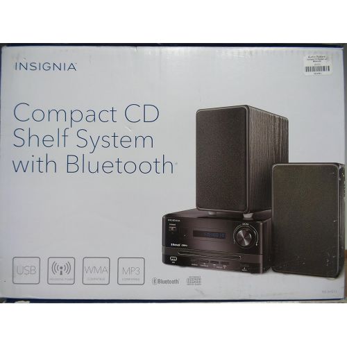  Insignia - 50W Bluetooth CD Compact Shelf System - Black