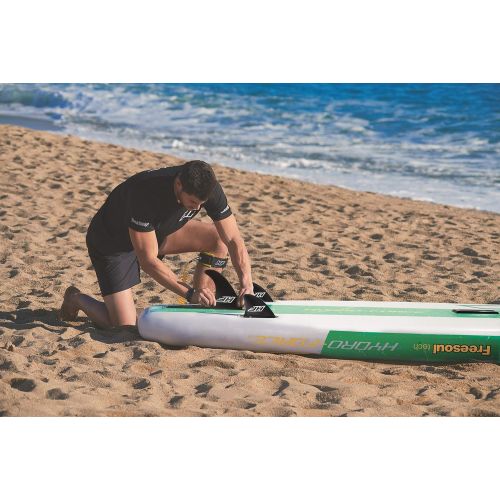  Bestway Hydro-Force SUP Freesoul Tech Stand-up-Paddling Board aufblasbar mit Sitzfunktion, 340x89x15 cm