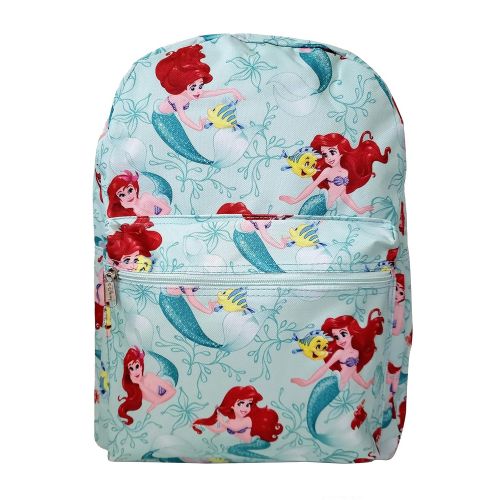 디즈니 Disney Little Mermaid Princess Ariel & Flounder 16 IN Backpack