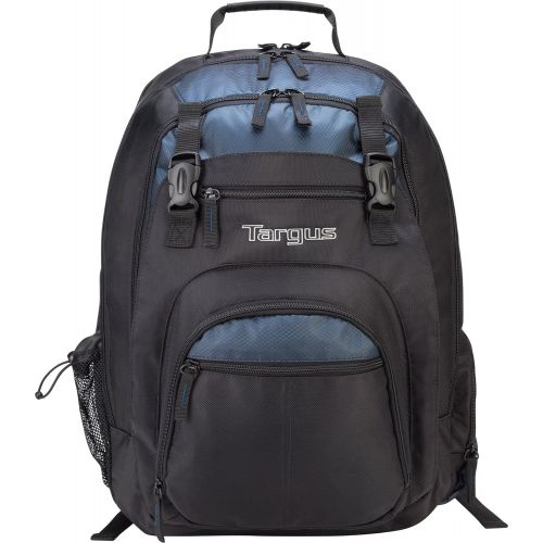 타거스 Targus XL Backpack for 17-Inch Laptops, Black with Blue Accents (TXL617)