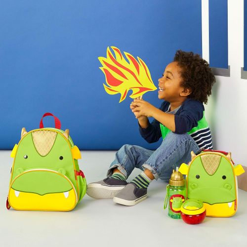 스킵 Skip Hop Toddler Backpack, 12 Dragon School Bag, Multi, 0.4 Pounds