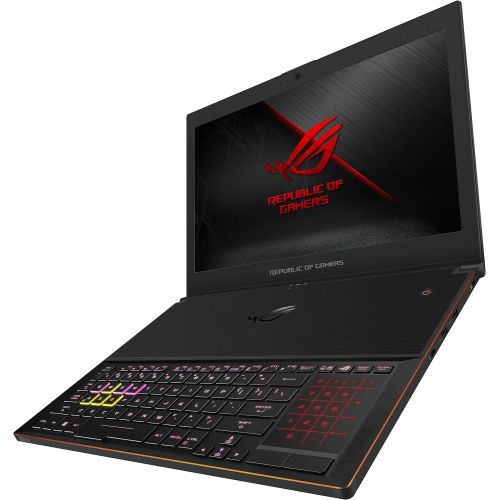 아수스 Asus ASUS ROG Zephyrus GX501 Ultra Slim Gaming Laptop, 15.6” Full HD 144Hz 3ms IPS-Type G-SYNC, GeForce GTX 1080, Intel Core i7-8750H Processor, 16GB DDR4 2666MHz, 512GB PCIe SSD, Windo