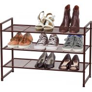 [아마존핫딜][아마존 핫딜] Simple Houseware 3-Tier Stackable Shoes Rack Storage Shelf, Bronze