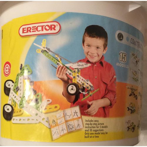  Erector Construction Tub, 150+ pieces. #0252