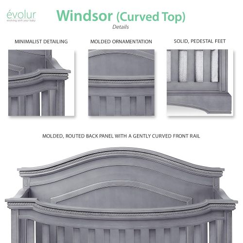  Evolur Windsor Curve Top Collection, Storm Grey