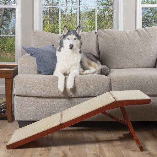  PetSafe Solvit Wood Sofa Ramp, 45 in. L Wood Pet Ramp Supports Cats and Dogs Up to 100 lb.