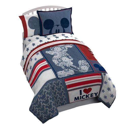  Jay Franco Disney Mickey Mouse Americana 4 Piece Twin Bed In A Bag