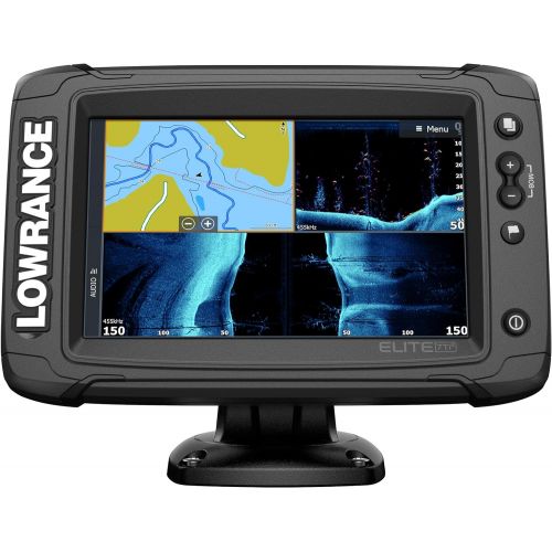  Lowrance Elite-7 Ti2-7-inch Fish Finder with Active Imaging 3-in-1Transducer, Wireless Networking, Real-Time Map Creation and USCAN Navionics+ Mapping Card