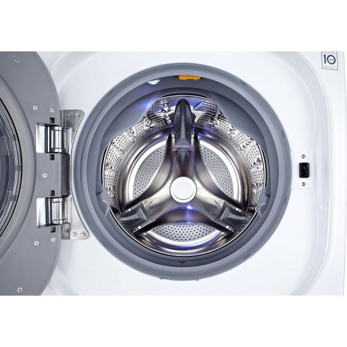  LG WM3997HWA Ventless 4.3 Cu. Ft. Capacity Steam Washer/Dryer Combination with TurboWash, TrueBalance Anti-Vibration System, NeveRust Stainless Steel Drum, Allergiene Cycle in Whit