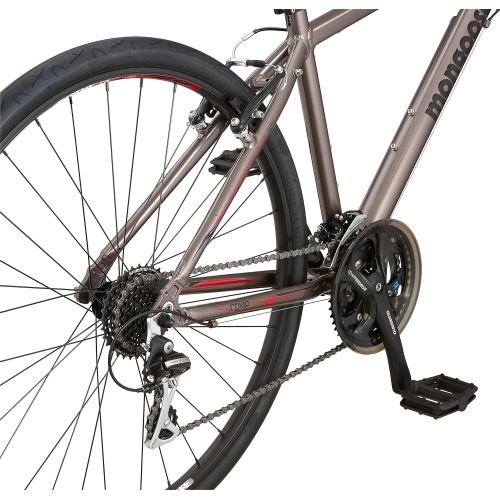  Mongoose Artery Comp Gravel Road Bike with Aluminum Frame and 700c Wheels, 15-Inch/Small Frame, Silver