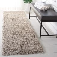 Safavieh Hudson Shag Collection SGH330A Ivory and Grey Square Area Rug (7 Square)