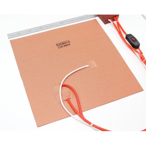  KEENOVO Keenovo Silicone Heater gMax Style 3D Printer Heatbed Build Plate Heating Element 16 120V Dual Heating Zones+Integrated Digital Controller & Plug